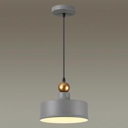 Odeon light 4089/1 PENDANT ODL19 377 серый/золотой Подвес Е27 1*40W BOLLI  - 5 купить